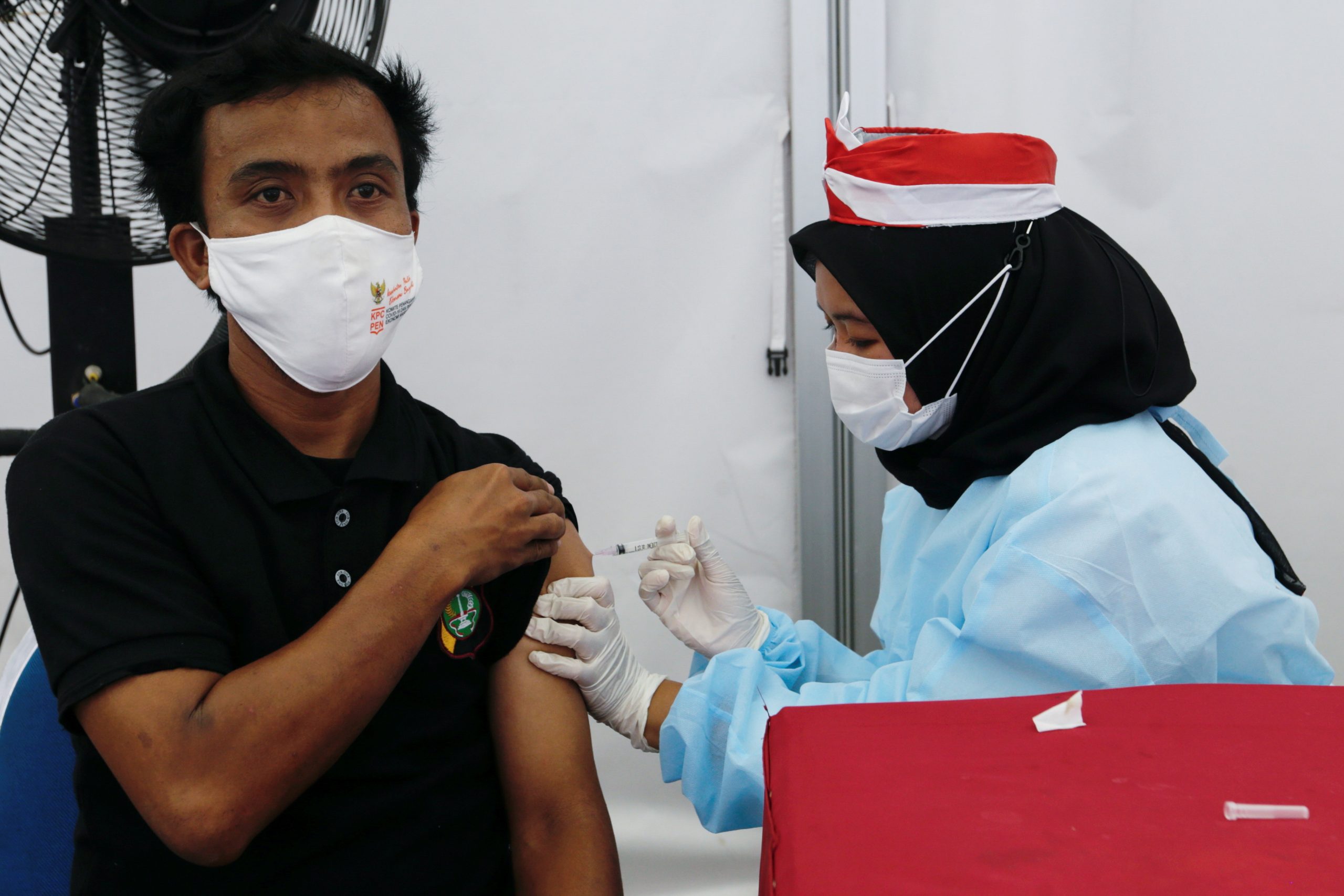FILE PHOTO: COVID-19 vaccination program in Jakarta