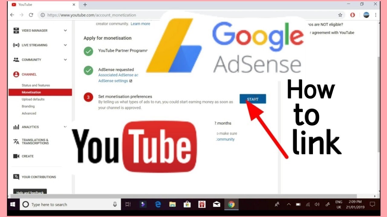 Opsi Tampilan AdSense YouTube